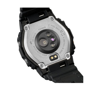 Angle shot of Casio G-Squad The Origin Black Metal-Huretane Bezel DW-H5600MB-1ER Mens Watch on white background