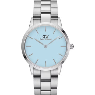 Front view of Daniel Wellington Iconic Link DW00100542 Womens Watch on white background