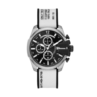 Front view of Diesel Baby Chief Chronograph DZ4564 Mens Watch on white background