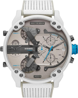 Front view of Diesel Mr Daddy 20 DZ7419 Mens Watch on white background