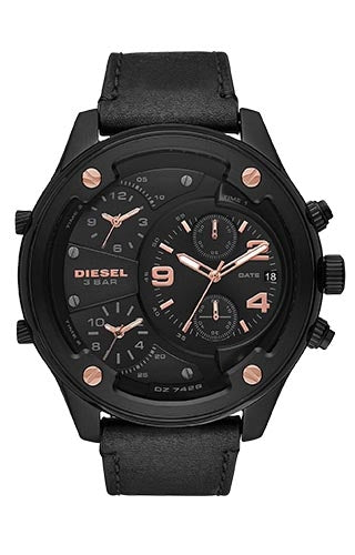 Front view of Diesel Boltdown Chronograph DZ7428 Mens Watch on white background