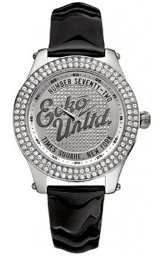 Front view of Marc Ecko The Rollie E10038M1 Womens Watch on white background