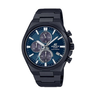 Front view of Casio Edifice Chronograph Solar Powered EFS-S630DC-2AVUEF Mens Watch on white background