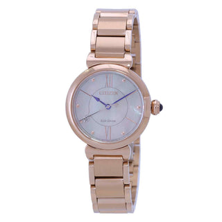 Front view of Citizen EM1073-85Y Womens Watch on white background