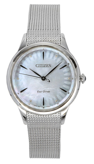 Front view of Citizen EM1150-86D Womens Watch on white background