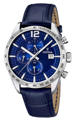 Front view of Festina F16760-3 Mens Watch on white background