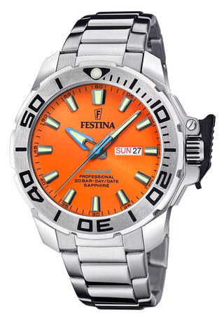 Front view of Festina F20665-5 Mens Watch on white background