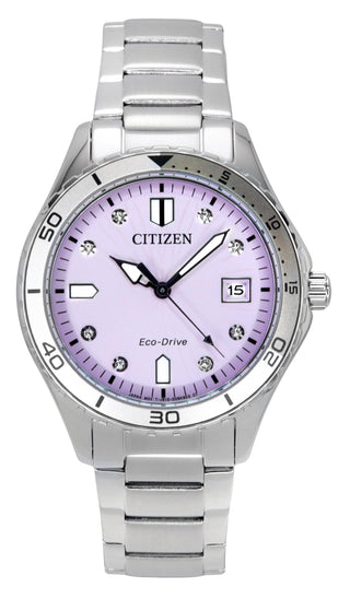 Front view of Citizen FE6170-88X Womens Watch on white background