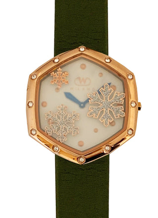 Front view of Wintex Milano Fiocco Di Neve FIOCCO DI NEVE_R VERDE Womens Watch on white background