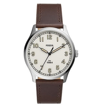 Front view of Fossil Dayliner FS5927 Mens Watch on white background