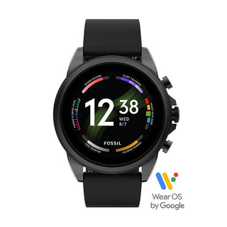 Front view of Fossil Gen 6 Smartwatch FTW4061 Mens Smartwatch on white background