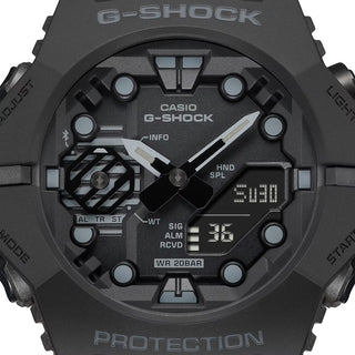 Angle shot of Casio G-Shock GA-B001-1AER Black Resin Mens Watch on white background