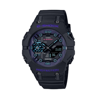 Front view of Casio Oak Evolution Digital Program Serie GA-B001CBR-1AER Mens Watch on white background