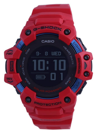 Front view of Casio GBD-H1000-4 Mens Watch on white background