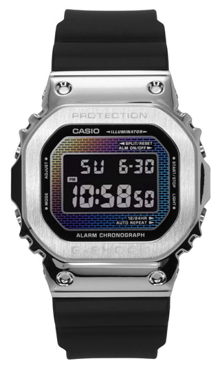 Front view of Casio GM-5600RW-1 Mens Watch on white background