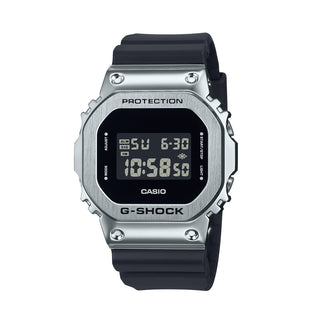 Front view of Casio The Origin Metal Covered Steel GM-5600U-1ER Mens Watch on white background