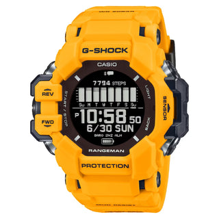 Front view of Casio Rangeman Heart Rate Monitor And Gps GPR-H1000-9ER Mens Watch on white background