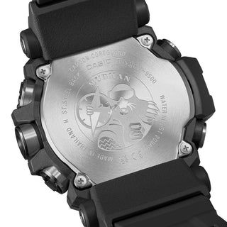 Angle shot of Casio Mudman Black GW-9500-1ER Mens Watch on white background