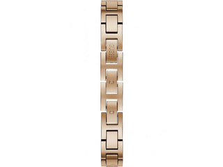 Angle shot of Guess GW0022L3 Rose Gold Stainless Steel Womens Watch on white background