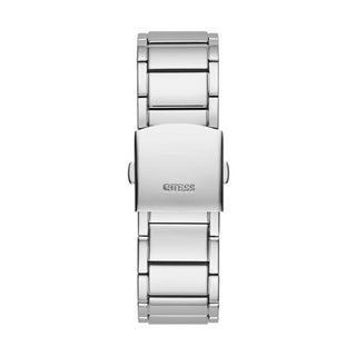 Angle shot of Guess GW0094G1 Grey Stainless Steel Unisex Watch on white background