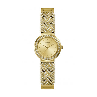 Front view of Guess Treasure GW0476L2 Womens Watch on white background