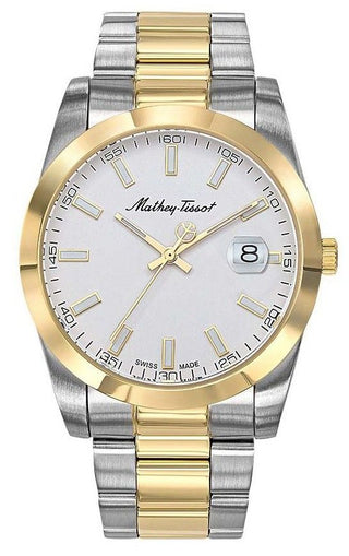 Front view of Mathey-Tissot H450BI.-.MT Mens Watch on white background