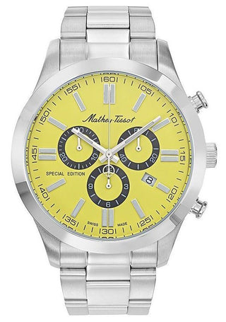 Front view of Mathey-Tissot H455CHJ.-.MT Mens Watch on white background