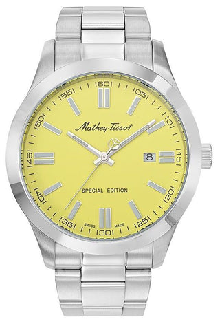 Front view of Mathey-Tissot H455J.-.MT Mens Watch on white background