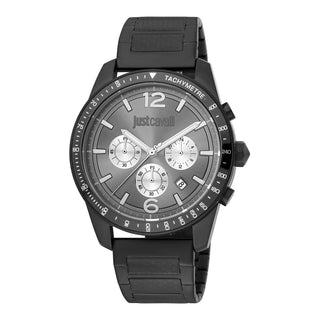 Front view of Just Cavalli Classic JC1G204M0065 Steel Stainless Steel Unisex Watch on white background