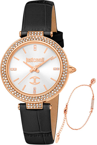 Front view of Just Cavalli Savoca Collection JC1L274L0035 Womens Watch on white background