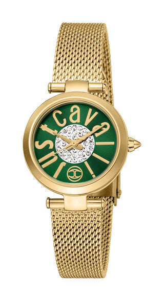 Front view of Just Cavalli Modena Collection JC1L280M0055 Womens Watch on white background