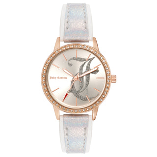 Front view of Juicy Couture JC_1292RGSI Womens Watch on white background