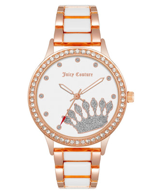 Front view of Juicy Couture JC_1334RGWT Womens Watch on white background