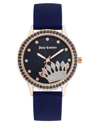 Front view of Juicy Couture JC_1342RGNV Womens Watch on white background