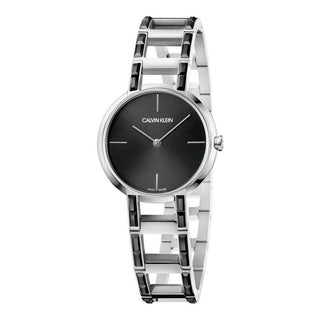 Front view of Calvin Klein Cheers K8NX3UB1 Steel Stainless Steel Womens Watch on white background