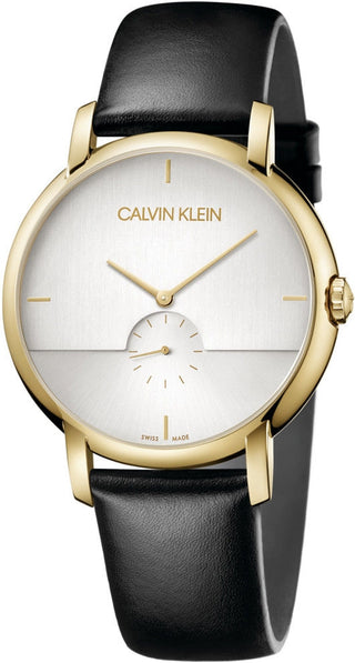Front view of Calvin Klein Established K9H2X5C6 Mens Watch on white background