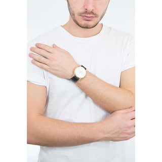 Angle shot of Calvin Klein Established K9H2X5C6 Mens Watch on white background