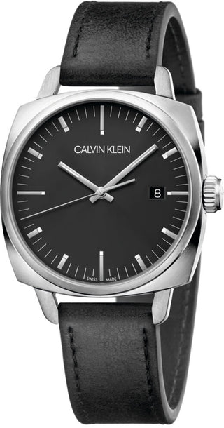 Front view of Calvin Klein Fraternity K9N111C1 Womens Watch on white background