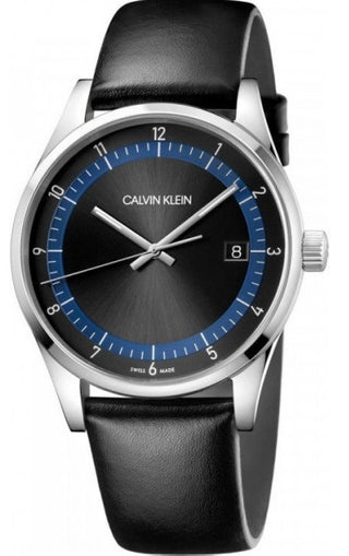 Front view of Calvin Klein Completion KAM211C1 Mens Watch on white background