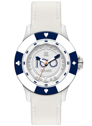 Front view of Light Time Poker L147AS Unisex Watch on white background