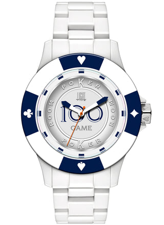 Front view of Light Time Poker L147A Unisex Watch on white background