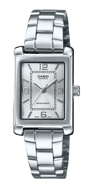 Front view of Casio LTP-1234DD-7A Womens Watch on white background