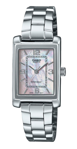 Front view of Casio LTP-1234DS-4A Womens Watch on white background