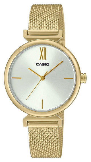 Front view of Casio LTP-2024VMG-7C Womens Watch on white background