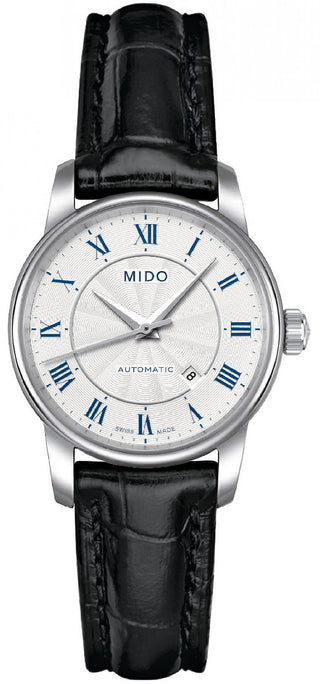 Front view of Mido Baroncelli M76004214 Womens Watch on white background