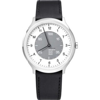 Front view of Mondaine MH1.R2S10.LB Mens Watch on white background