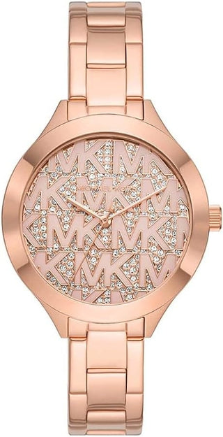 Front view of Michael Kors Aspyn MK4658 Womens Watch on white background