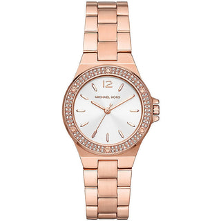 Front view of Michael Kors Lennox MK7279 Womens Watch on white background