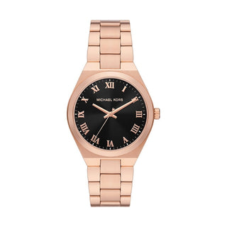 Front view of Michael Kors Lennox MK7392 Womens Watch on white background