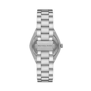 Angle shot of Michael Kors Lennox MK7393 Womens Watch on white background